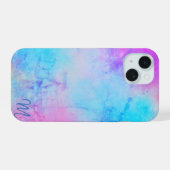 Multicolor Monogram Telefoonhoesje iPhone 15 Case (Achterkant horizontaal)