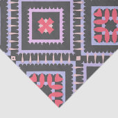 Multicolor Mosaic Boho etnisch geometrisch patroon Tissuepapier (Detail)