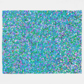 Multicolor Mosaic Modern Grit Glitter #2 Fleece Deken (Voorkant (Horizontaal))