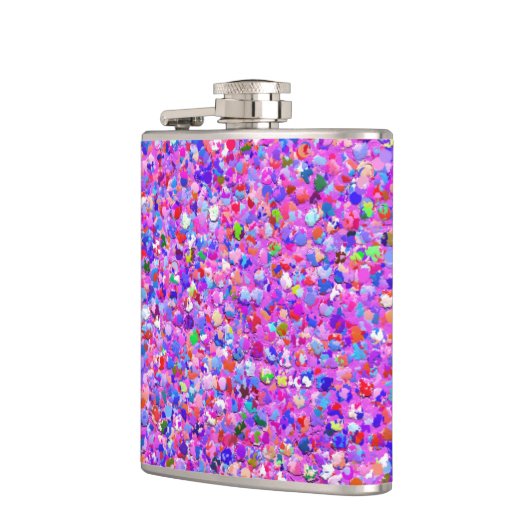 Multicolor Mosaic Modern Grit Glitter #3 Heupfles (Links)