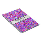 Multicolor Mosaic Modern Grit Glitter #3 Notitieboek (Rechterzijde)