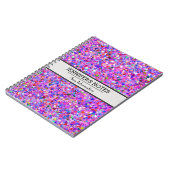 Multicolor Mosaic Modern Grit Glitter #3 Notitieboek (Linkerzijde)