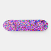 Multicolor Mosaic Modern Grit Glitter #3 Skateboard (Horizontaal)
