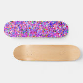 Multicolor Mosaic Modern Grit Glitter #3 Skateboard (Horizontaal)