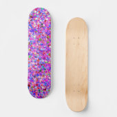 Multicolor Mosaic Modern Grit Glitter #3 Skateboard (Voorkant)