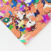 Multicolor Mosaic Modern Grit Glitter #5 Fleece Deken (Hoek)