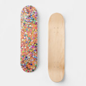 Multicolor Mosaic Modern Grit Glitter #5 Skateboard (Voorkant)