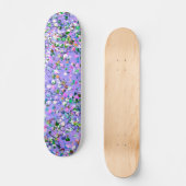 Multicolor Mosaic Modern Grit Glitter #6 Skateboard (Voorkant)