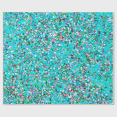Multicolor Mosaic Modern Grit Glitter #7 Cadeaupapier (Vlak)