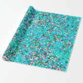 Multicolor Mosaic Modern Grit Glitter #7 Cadeaupapier (Uitgerold)