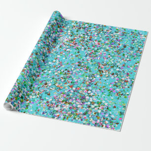 Multicolor Mosaic Modern Grit Glitter #7 Cadeaupapier