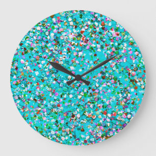 Multicolor Mosaic Modern Grit Glitter #7 Grote Klok