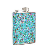 Multicolor Mosaic Modern Grit Glitter #7 Heupfles (Rechts)