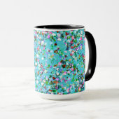 Multicolor Mosaic Modern Grit Glitter #7 Mok (Voorkant rechts)