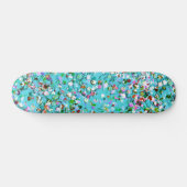 Multicolor Mosaic Modern Grit Glitter #7 Persoonlijk Skateboard (Horizontaal)