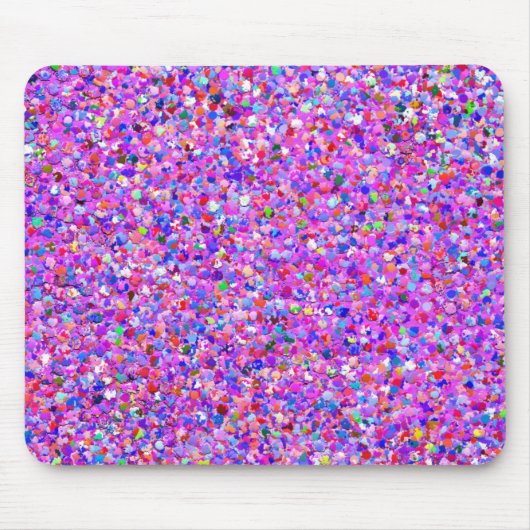 Multicolor Mosaic Modern Grit Glitter #8 Muismat (Voorkant)
