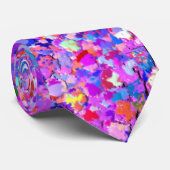Multicolor Mosaic Modern Grit Glitter #8 Stropdas (Opgerold)