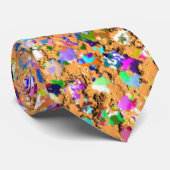 Multicolor Mosaic Modern Grit Glitter #9 Stropdas (Opgerold)