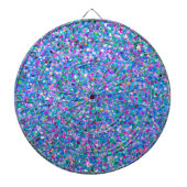 Multicolor Mosaic Modern Grit Glitter Dartbord (Voorkant)