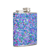 Multicolor Mosaic Modern Grit Glitter Heupfles (Rechts)