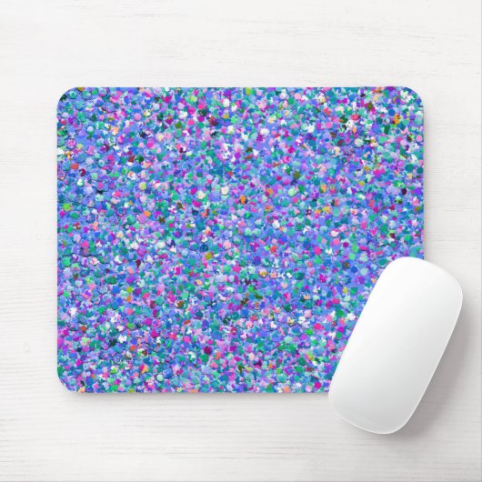 Multicolor Mosaic Modern Grit Glitter Muismat (Met muis)
