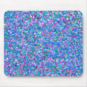 Multicolor Mosaic Modern Grit Glitter Muismat (Voorkant)