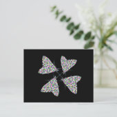 Multicolor Moth Art Briefkaart (Staand voorkant)