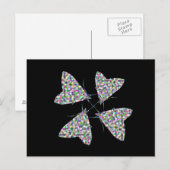 Multicolor Moth Art Briefkaart (Voorkant / Achterkant)