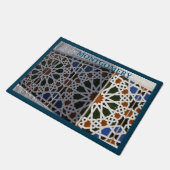 Multicolor mozaïekontwerp van Tegels Personaliseer Deurmat (Schuin)