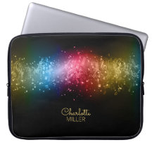 Multicolor-Muzieknoten en aangepaste naam