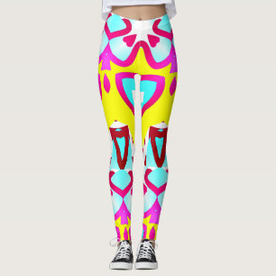 Multicolor naadloos patroon "Ratti_Creative_Arts" Leggings