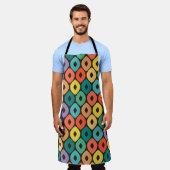 Multicolor Ogee Patroon Schort (Gedragen)