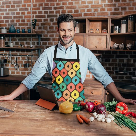 Multicolor Ogee Patroon Schort