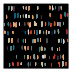 Multicolor onregelmatige rechthoeken perfect poster