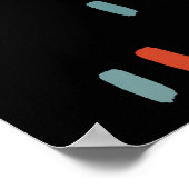 Multicolor onregelmatige rechthoeken poster (Hoek)