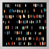 Multicolor onregelmatige rechthoeken poster (Voorkant)