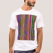 Multicolor ontwerp op witte T-shirt (Voorkant)