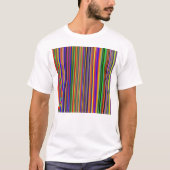 Multicolor ontwerp op witte T-shirt (Voorkant)