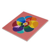 Multicolor-ontwerp Tegeltje (Zijkant)