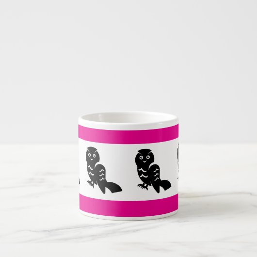 Multicolor Owl Espresso Mug Espresso Kop (Voorkant)