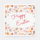 Multicolor Paasachtergrond Vroege Pasen Servet (Voorkant)