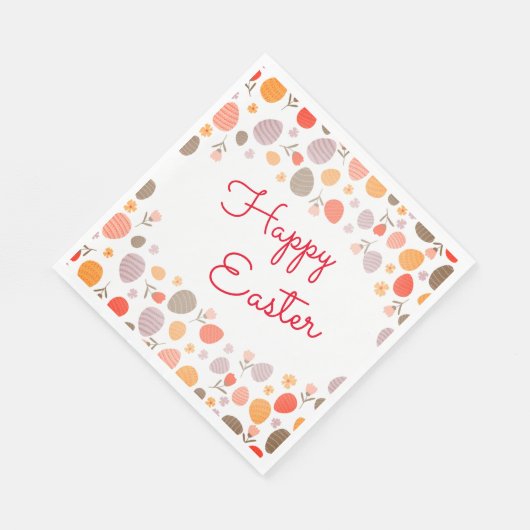 Multicolor Paasachtergrond Vroege Pasen Servet (Hoek)