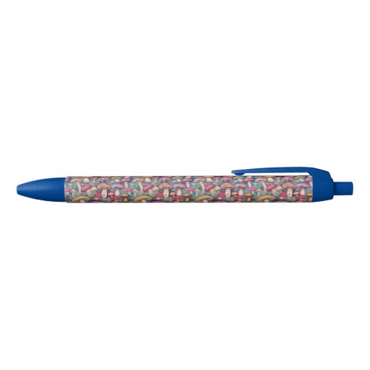 Multicolor paddenstoel w monogram zwarte inkt pen (Bovenkant)