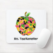 Multicolor Paint Splatter Apple Teacher Muismat (Met muis)