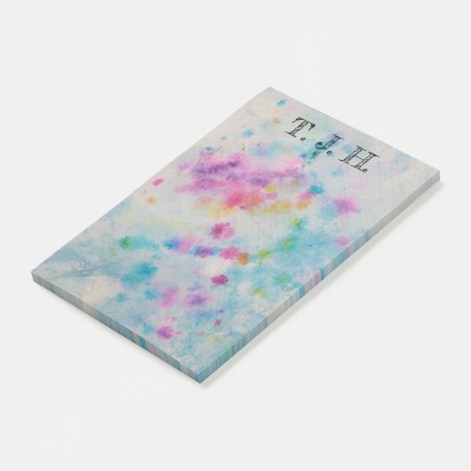Multicolor Paint Splatter Post-it® Notes (Schuin)