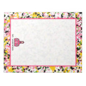 Multicolor Paint Splatter Teacher Notitieblok (Voorkant)