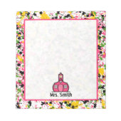 Multicolor Paint Splatter Teacher Notitieblok (Voorkant)