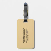 Multicolor Paint Swirl | Monogram Initiaal Bagagelabel (Achterkant verticaal)