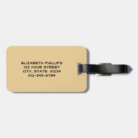 Multicolor Paint Swirl | Monogram Initiaal Bagagelabel (Achterkant horizontaal)