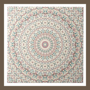 Multicolor Painted Medallion Pattern Tegeltje